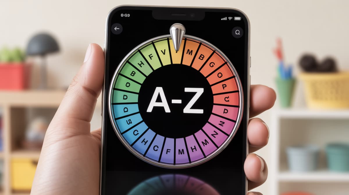 Alphabet Spin Wheel (A-Z)